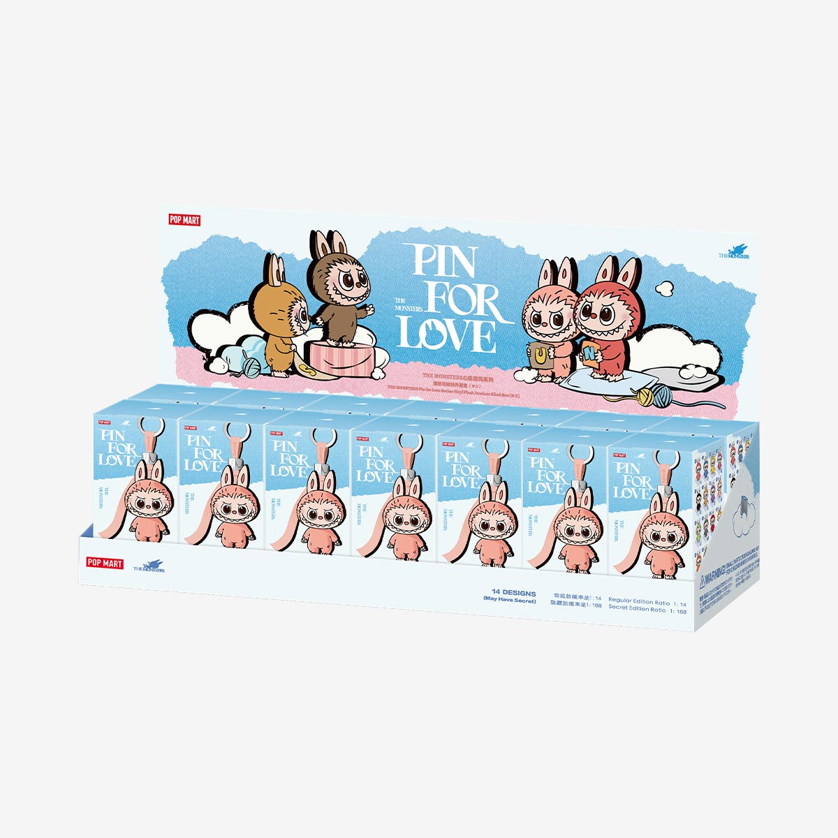 Labubu The Monsters – Pin for Love N–Z (Single box / Full set)